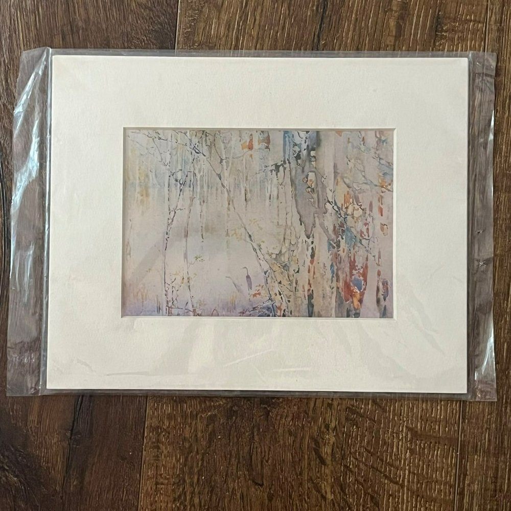 8X10" Matted Print Art Picture Painting Alice Ravenel Huger Smith: The Reserve i